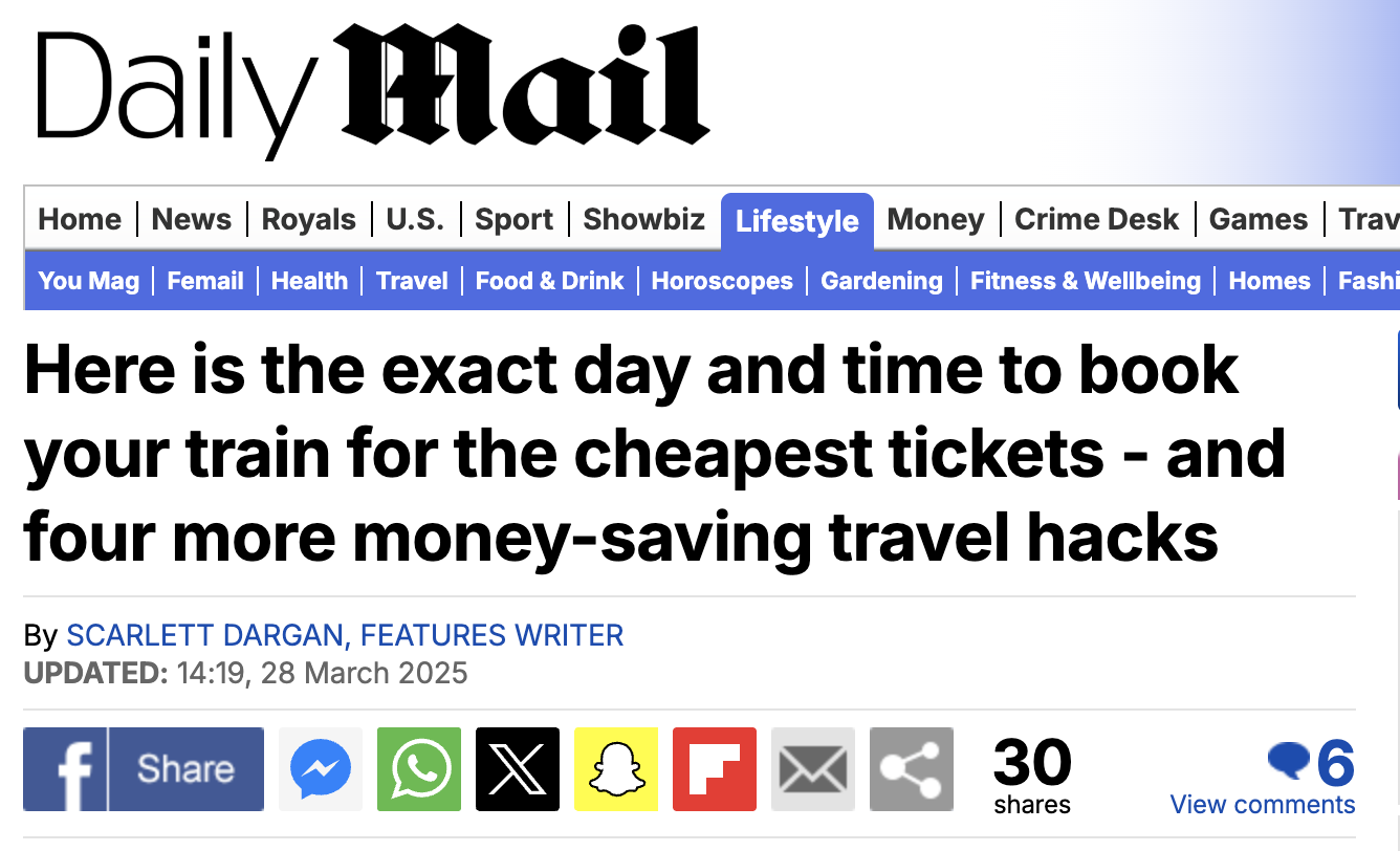 Daily Mail expert commentary placement preview